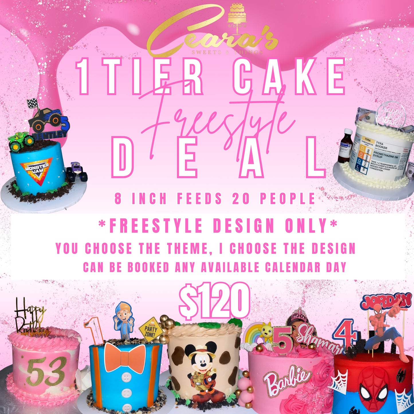 1 TIER CAKE